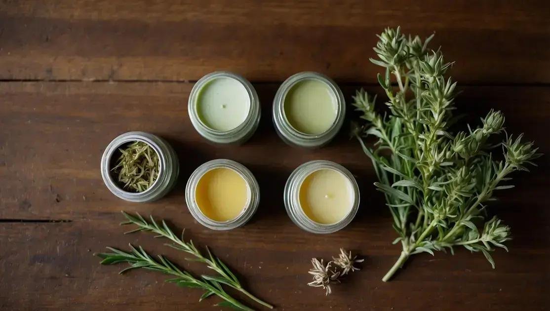 Benefícios das pomadas naturais